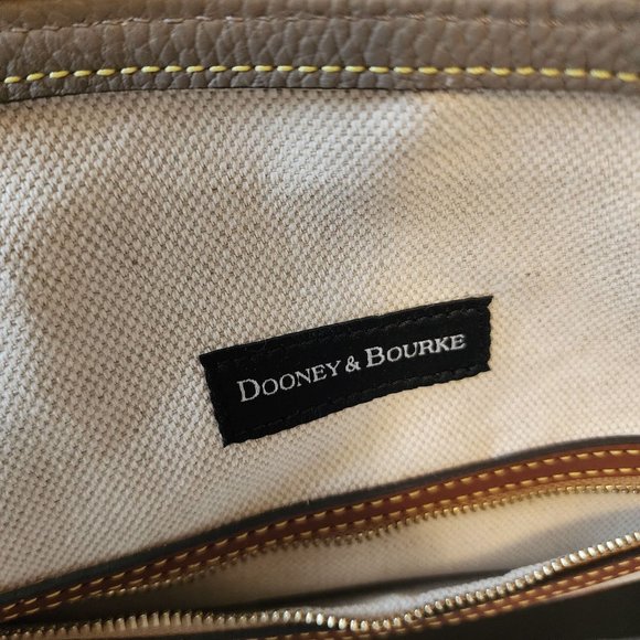 Dooney & Bourke Large Domed Satchel Taupe Purse NWT - Picture 9 of 16